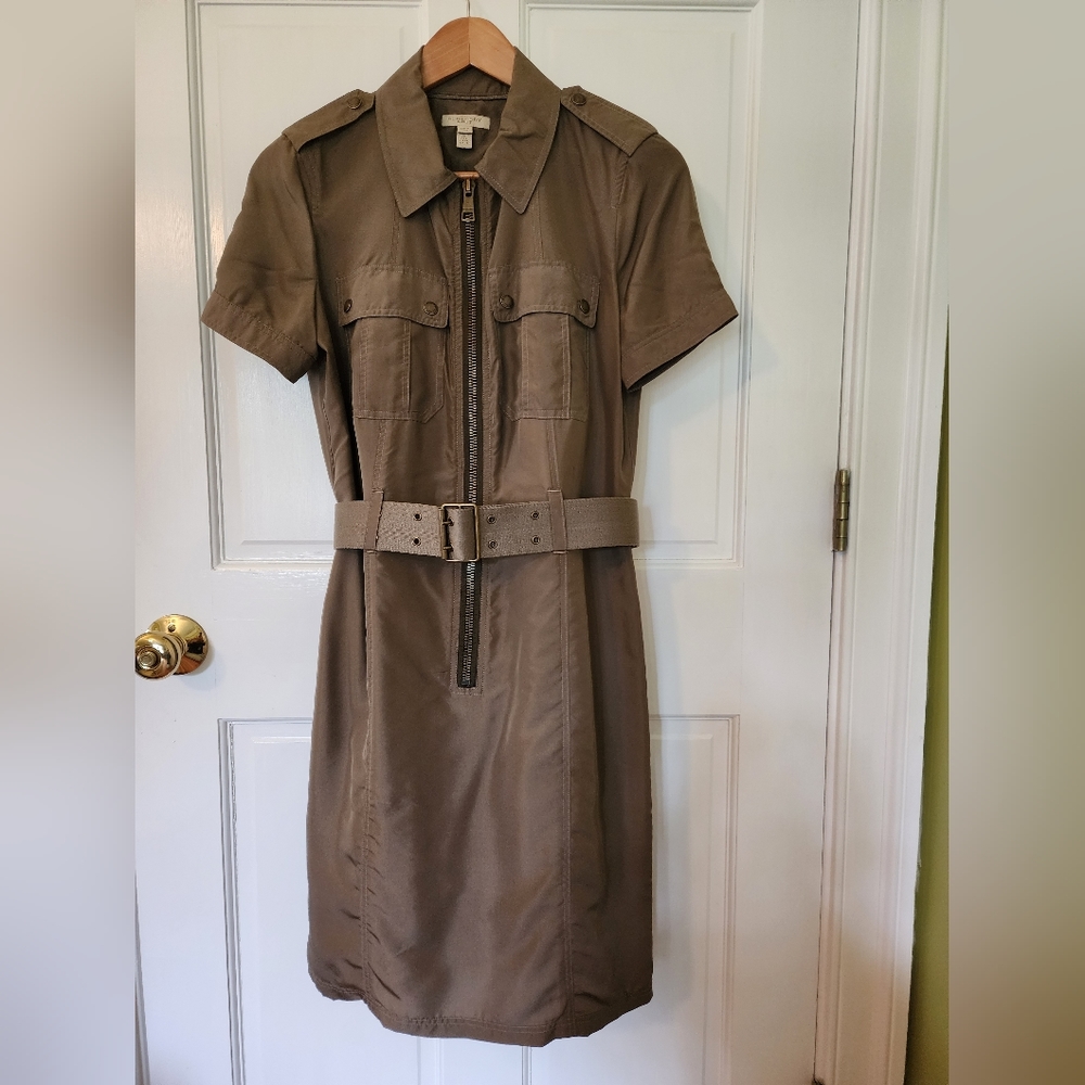 Burberry Brit Silk Trench Dress